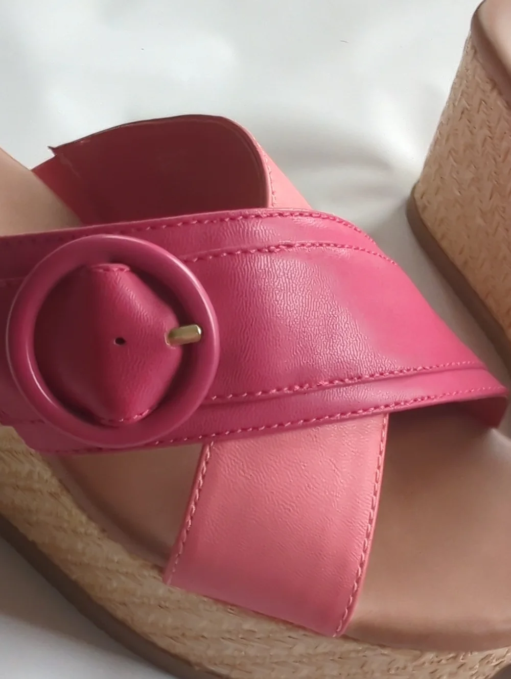 Baretraps Womens Sandals Wedge Pink Punch Sydney Coquette Cottagecore Dainty 6.5